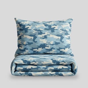Svilanit otroška bombažna posteljnina Camo