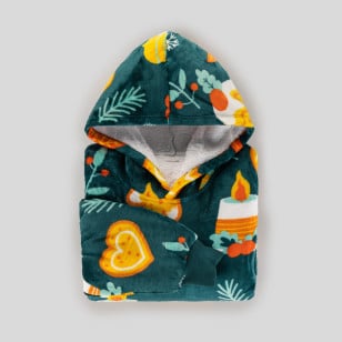 Hoodie odeja z rokavi Svilanit Xmas Magic + DARILO: nogavice