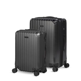 Set kabinskega in večjega kovčka Scandinavia Voyage Prestige – 40 L + 60 L, črn