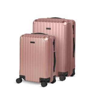 Set kabinskega in večjega kovčka Scandinavia Voyage Prestige – 40 L + 60 L, roza