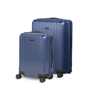 Set kabinskega in večjega kovčka Scandinavia Voyage Prestige – 40 L + 60 L, moder