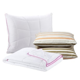 Set vzglavnika in poletne odeje Vitapur Lavender Provence + posteljnina Svilanit Linella