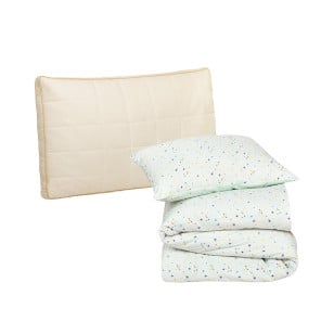 Set otroškega vzglavnika Vitapur My First Pillow in posteljnine Svilanit Skyra