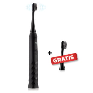 Sonična zobna ščetka Vitapur Vella + 1x GRATIS nastavek, črna
