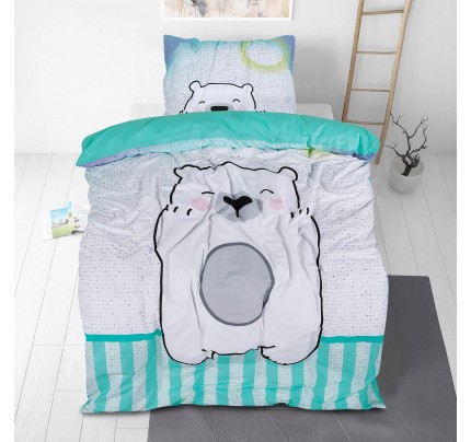 Otroška bombažna posteljnina Svilanit Bear Hug