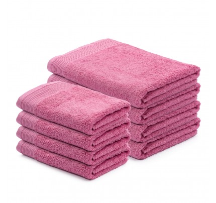 8-delni set brisač Svilanit Prima - roza