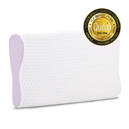 Anatomski vzglavnik iz spominske pene Vitapur Lavender Memory - 30x50x7/9 cm
