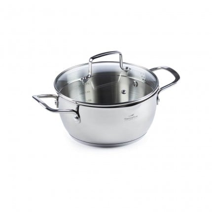 Jekleni lonec Rosmarino Pour&Cook II s stekleno pokrovko 2 l - 20 cm