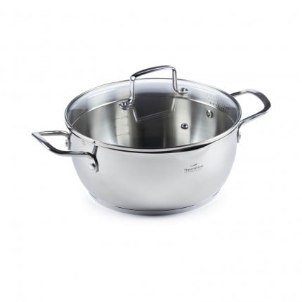 Jekleni lonec Rosmarino Pour&Cook II s stekleno pokrovko 3 l - 24 cm