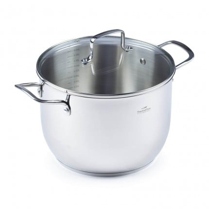 Jekleni lonec Rosmarino Pour&Cook II s stekleno pokrovko 6,5 l - 24 cm