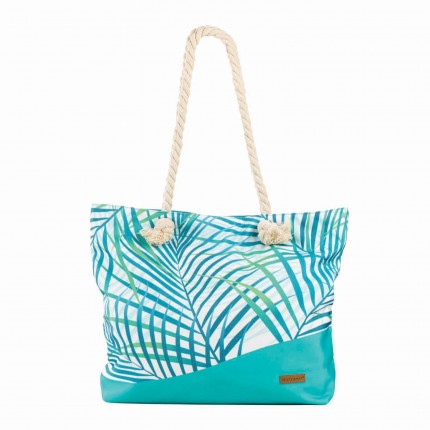 Velika plažna torba Svilanit Tropic, turkizna