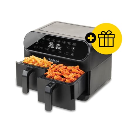 Vitapur cvrtnik na vroč zrak Rosmarino Infinity PRO XXL z dvojno košaro + darilo