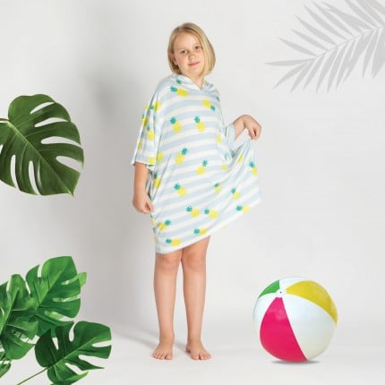 Poletni otroški hoodie s kapuco Svilanit - Pineapple