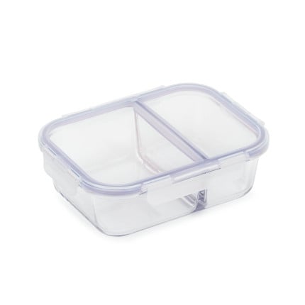 Pravokotni stekleni pekač s pokrovom in prekatom Rosmarino Bake&Go - 1300 ml