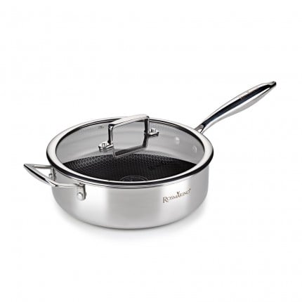 Premium visoka ponev s pokrovko Rosmarino HexaPro - 24 cm