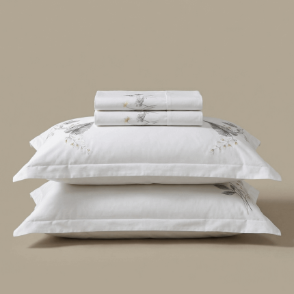Svilanit PREMIUM vezena bombažno-satenasta posteljnina Cindy – prestižna kakovost egipčanskega bombaža
