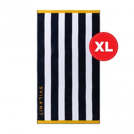 Plažna brisača Svilanit Blue Stripes, 100 x 180 cm