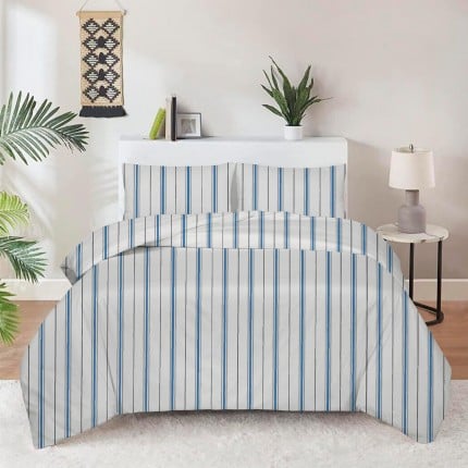 Bombažno satenasta posteljnina Svilanit Stripes