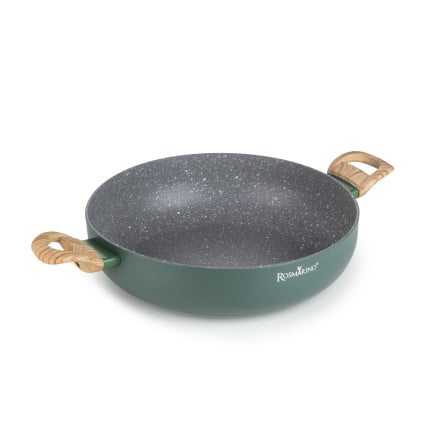 Globoka ponev z dvema ročajema Rosmarino Eco Cook Plus – 28 cm