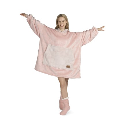 Hoodie odeja Svilanit Rose Blis + Darilo: nogavice