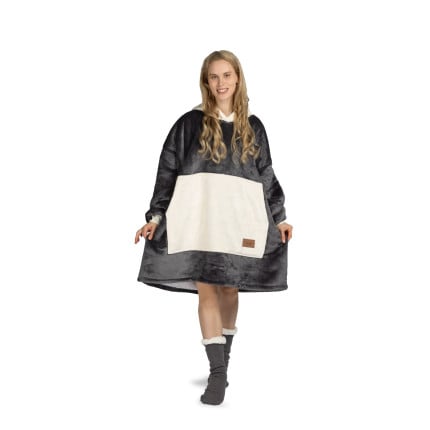 Hoodie odeja Svilanit Midnight Charm + Darilo: nogavice