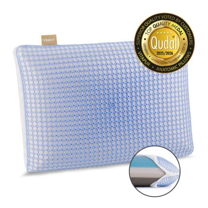 Vitapur hibridni ergonomski vzglavnik MemoElite Memory 3 v 1 – 40 x 60 cm