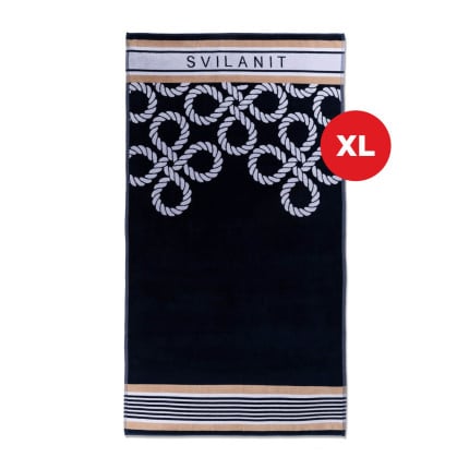 Plažna brisača Svilanit Royalty Blue, 100 x 180 cm