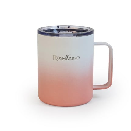 Termo skodelica za kavo Rosmarino Ombre 350 ml – roza