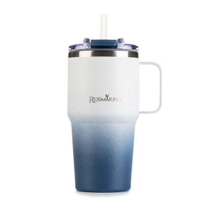 Termo lonček Rosmarino MegaCup Ombre 580 ml – moder