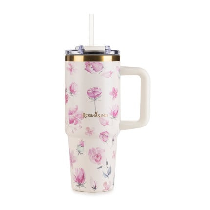 Termo lonček Rosmarino MegaCup Roses 870 ml – krem