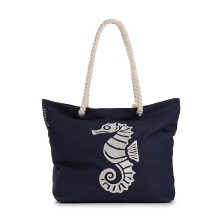 Velika plažna torba Svilanit Seahorse – modra