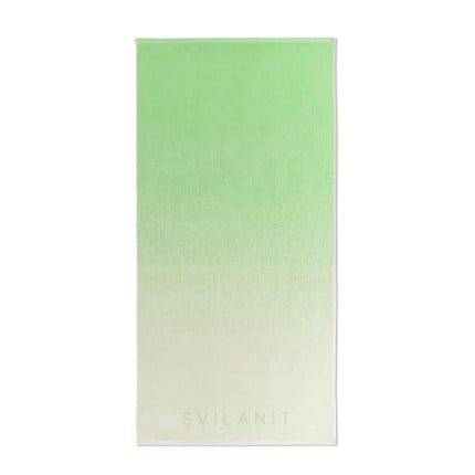 Plažna brisača Svilanit OmbrePistachio, 80 x 160 cm