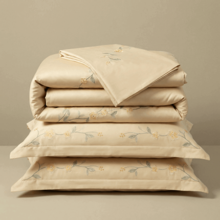 Svilanit PREMIUM vezena bombažno-satenasta posteljnina Florence – prestižna kakovost egipčanskega bombaža