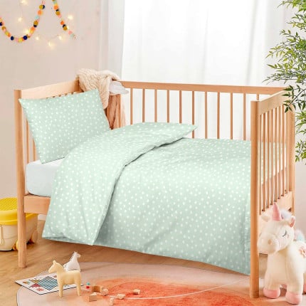 Vitapur bombažna posteljnina za malčke Svilanit Dreamy Dots