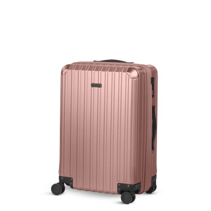 Scandinavia potovalni kovček Voyage Carbon Series, 60 L, rožnat