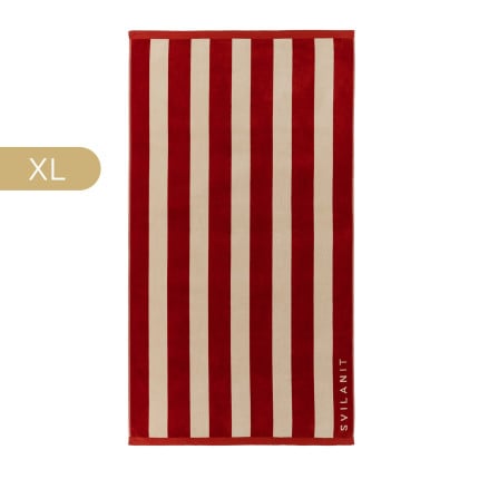 Svilanit premium velika brisača za plažo Burgundy, 100 x 180 cm