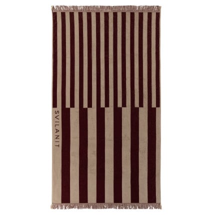 Svilanit premium velika brisača za plažo Double Stripes, 100 x 180 cm