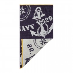 Brisača za na plažo Svilanit Navy Anchors