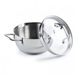 Jekleni lonec Rosmarino Pour&Cook II s stekleno pokrovko 2 l - 20 cm