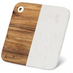 Deska za rezanje Rosmarino iz akacijevega lesa in marmorja