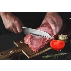 Jekleni kuhinjski nož Rosmarino Blacksmith's Santoku