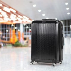 Potovalni kovček Scandinavia Carbon Series - črn, 60 l