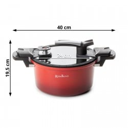 Lonec za kuhanje pod tlakom s pametno pokrovko Rosmarino 5 l - 24 cm 
