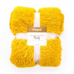 Dekorativna odeja Vitapur Fluffy – rumena