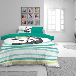 Otroška bombažna posteljnina Sleeping Panda