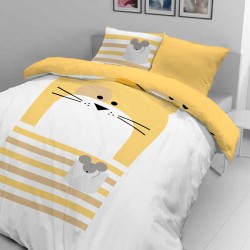 Otroška bombažna posteljnina Svilanit Cat & Mouse