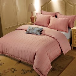 Bombažno-satenasti PREMIUM posteljni set Svilanit Francesco, roza