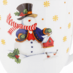 Skodelica iz porcelana Christmas Snowman, 300 ml