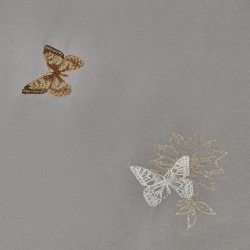 Bombažno-satenasta PREMIUM vezena posteljnina Svilanit Butterfly