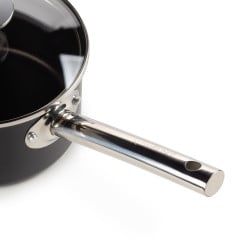 Kozica s stekleno pokrovko Rosmarino Cucina Nera - 16 cm